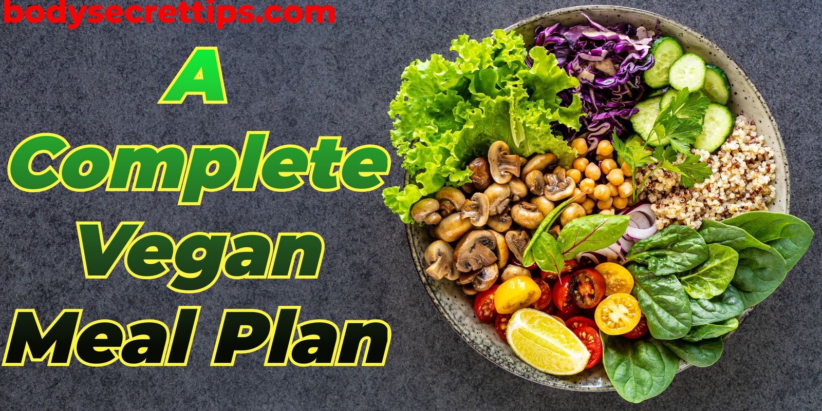 Vegan diet plan